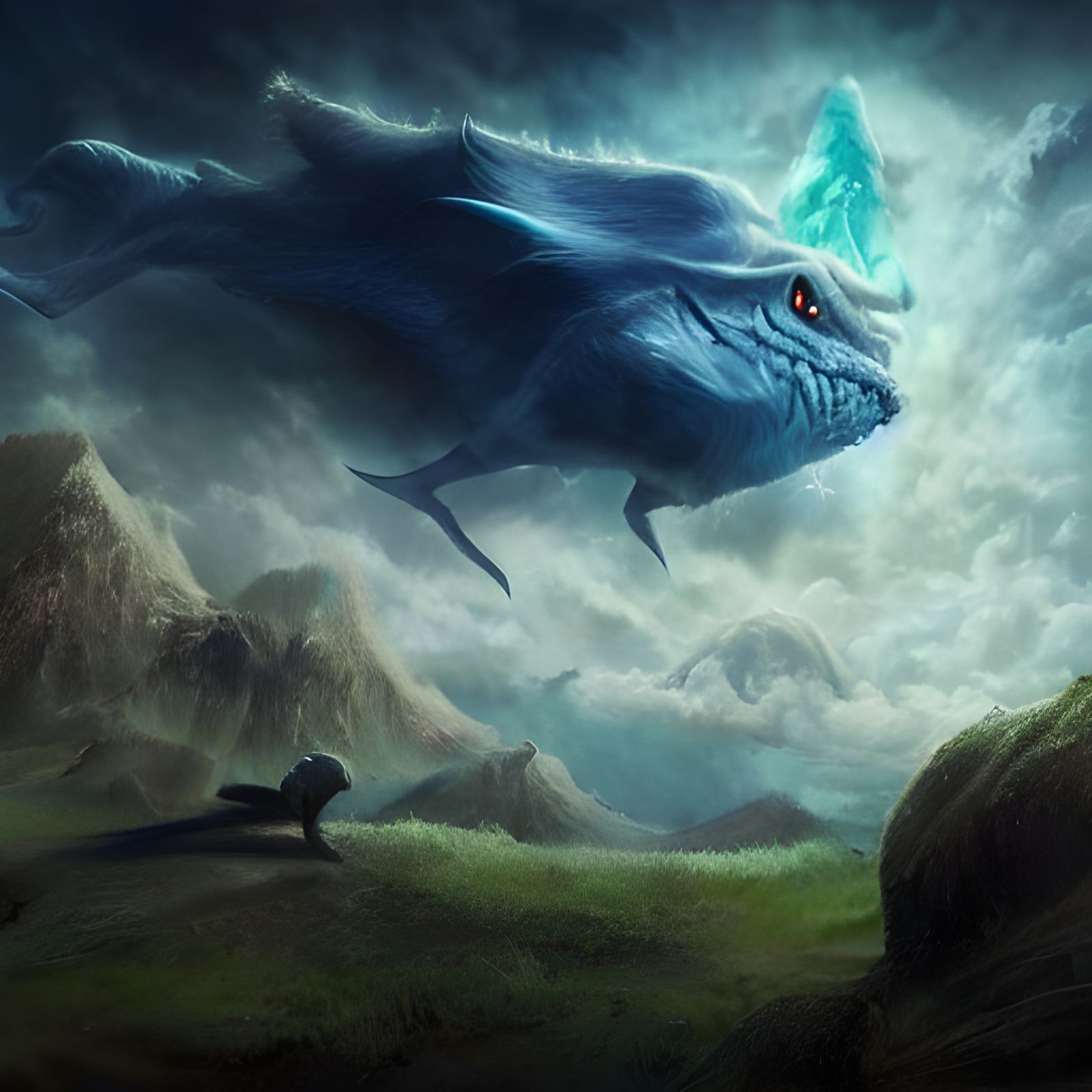 Magical Creature in Detailed Matte Painting