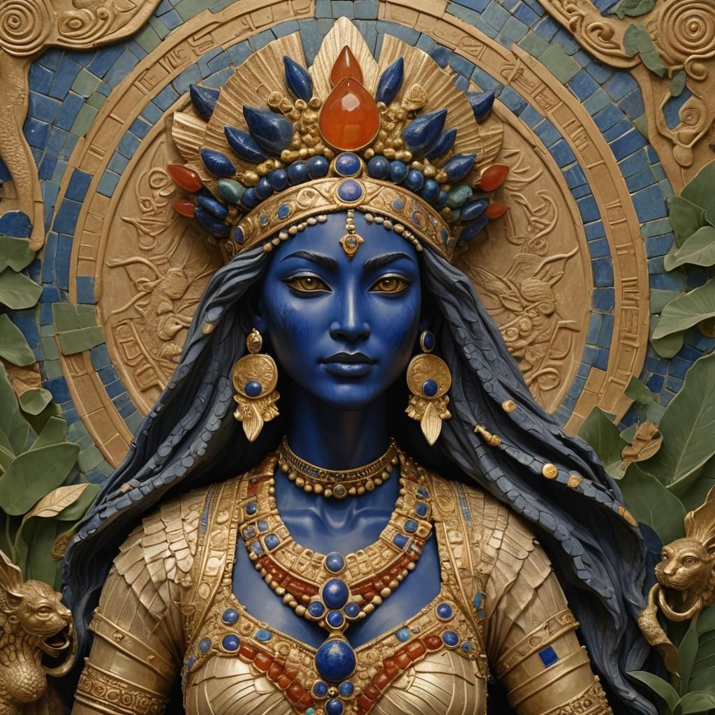 Ancient Goddess Reborn in Mesopotamian Majesty