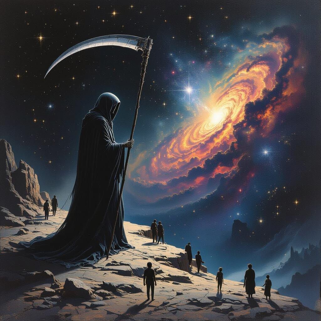 Death at the Cosmic Abyss, Surrealist Masterpiece