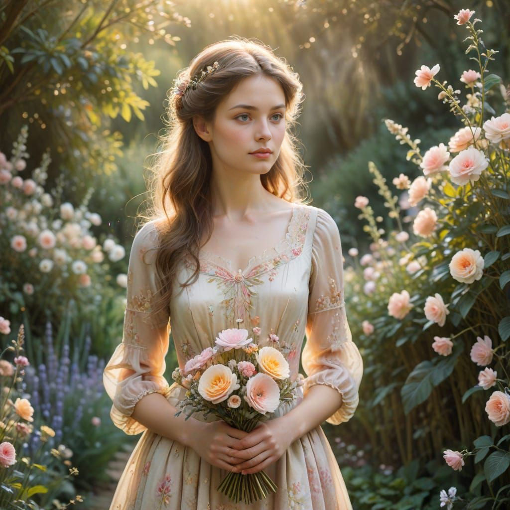 Delicate Watercolor Landscape