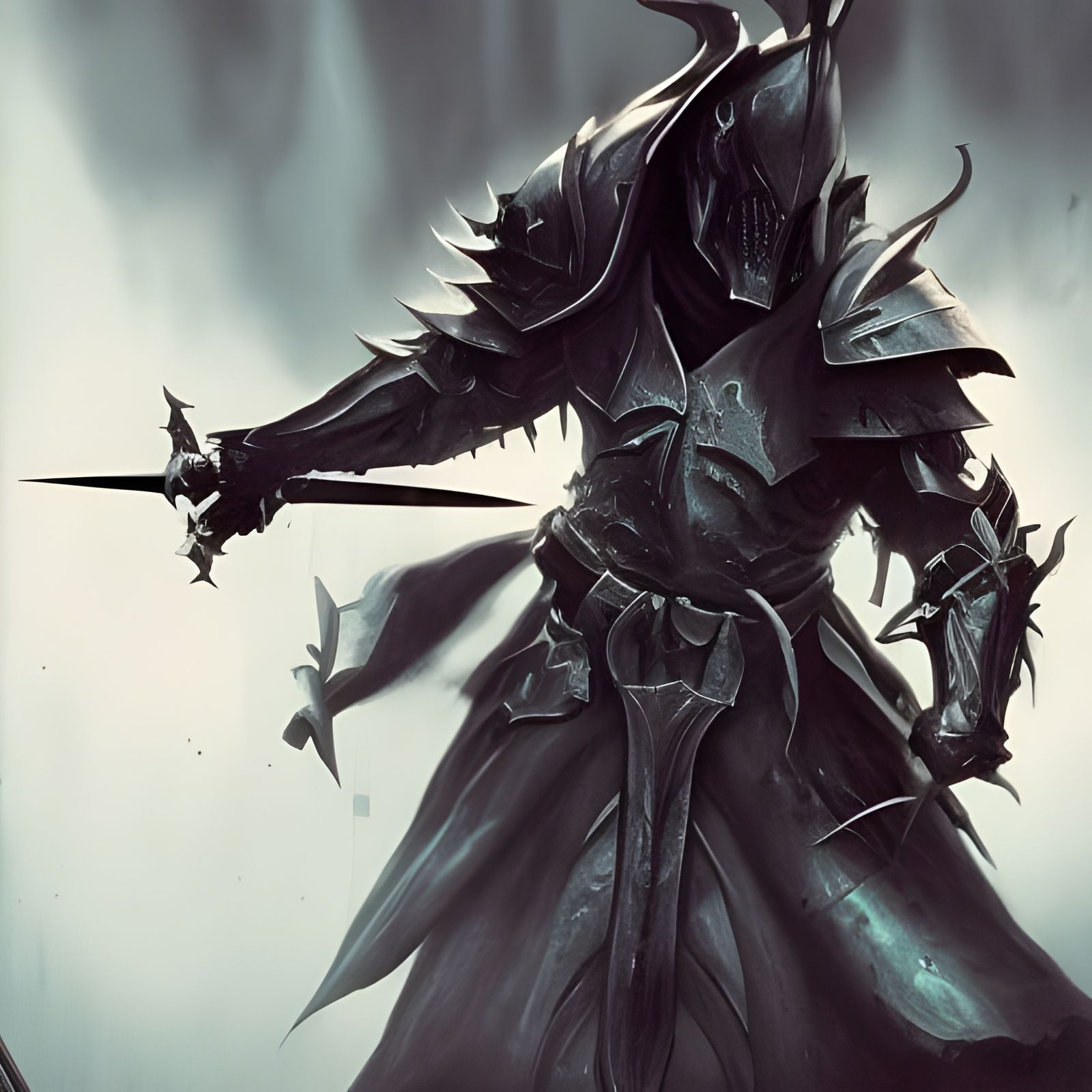 Death Versus Knight: Dark Fantasy Concept Art