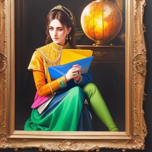 Detailed 3D Portrait of a Woman