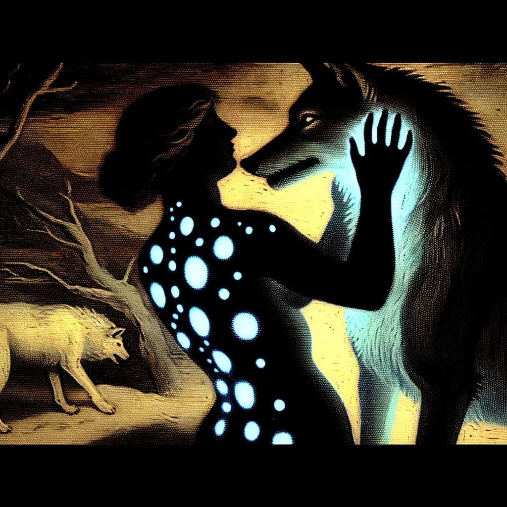 Paleolithic Goddess in Bold Silhouette