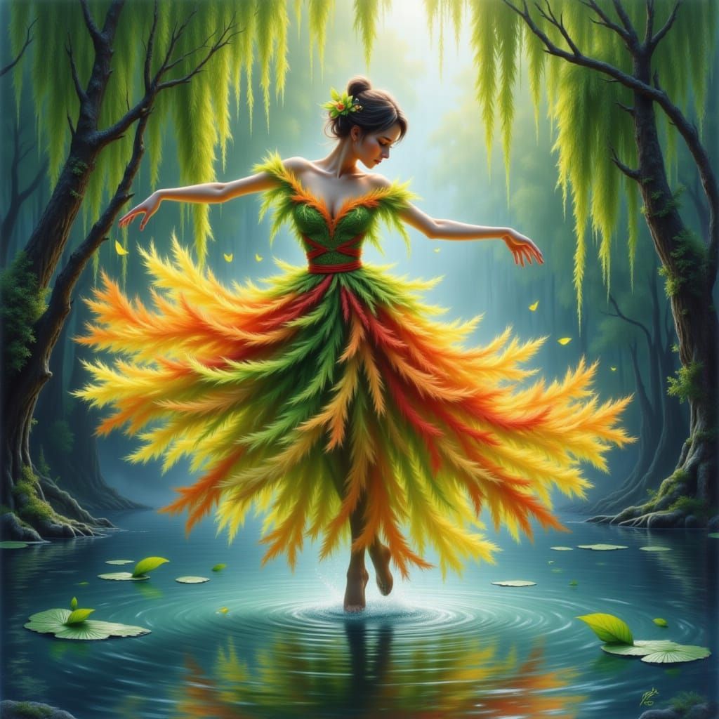 A Refined Weeping Willow Creature