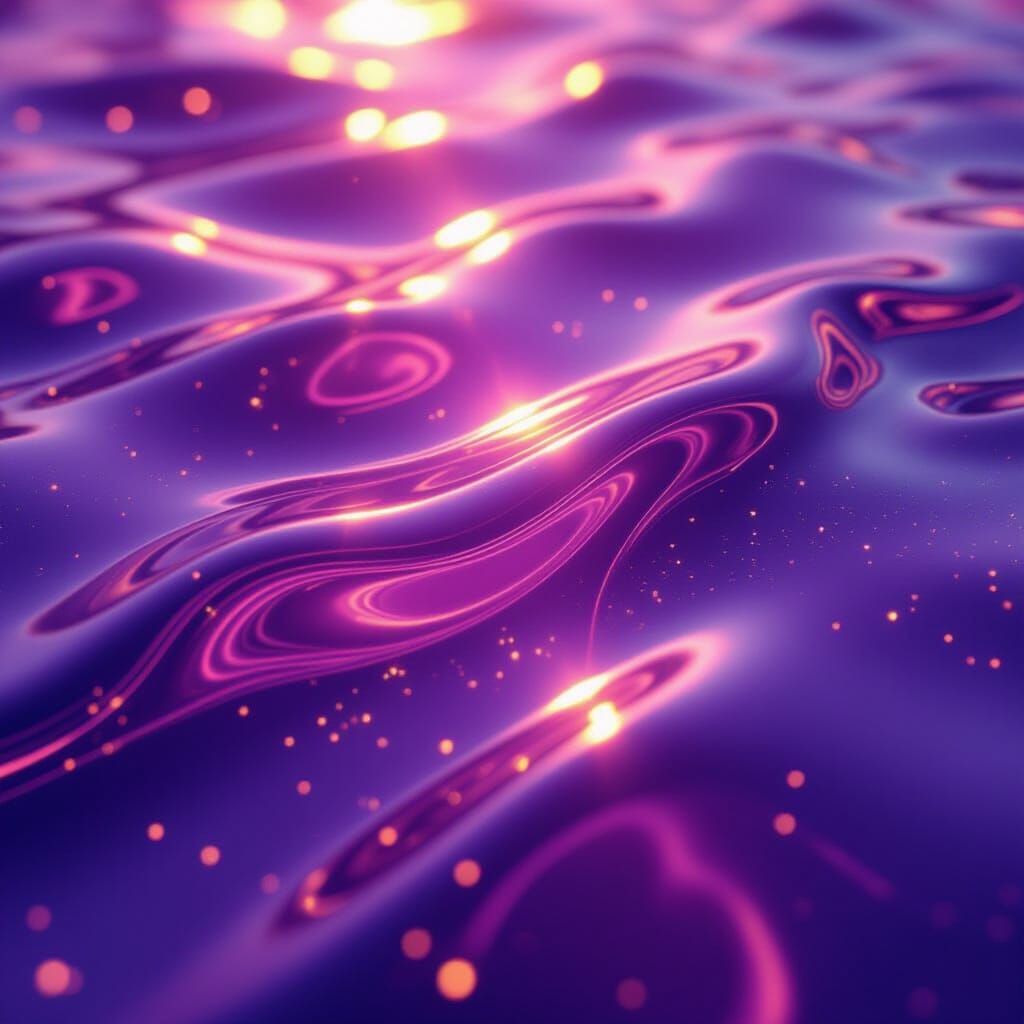 Vibrant Abstract Pink and Purple Liquid Flow