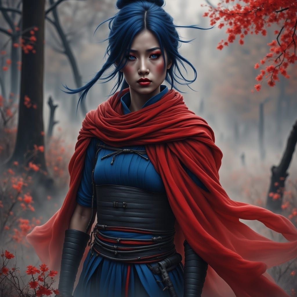 Female Ninja in Action