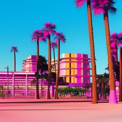 Las Vegas in the 80s: A Retro Neon Dream