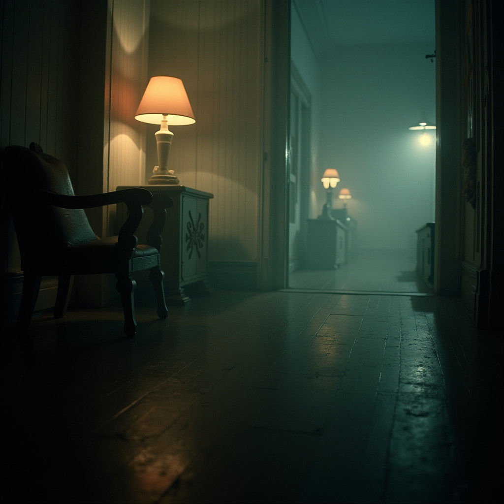 Dramatic Cinematic Film Still with Film Grain