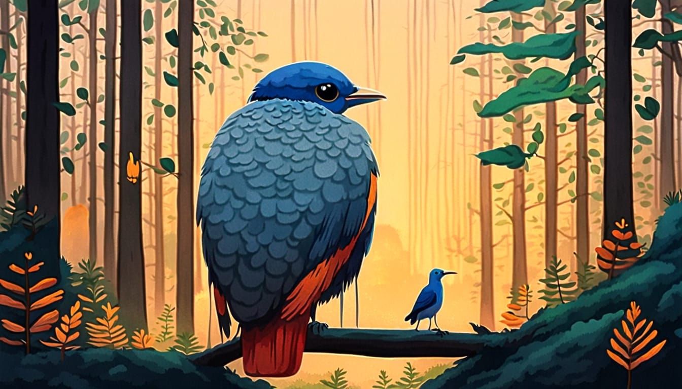 Humanoid Robot Meditates in Enchanted Forest