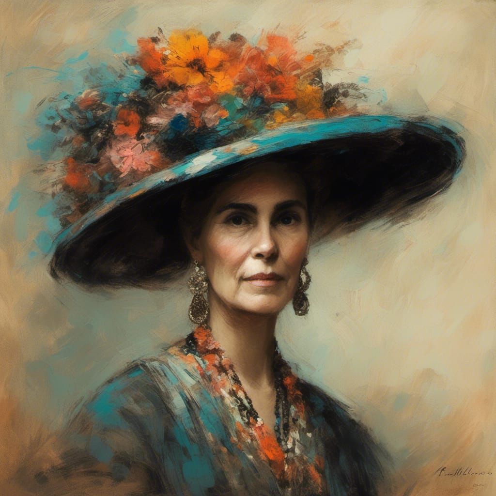 Woman's Fabulous Hat Displayed