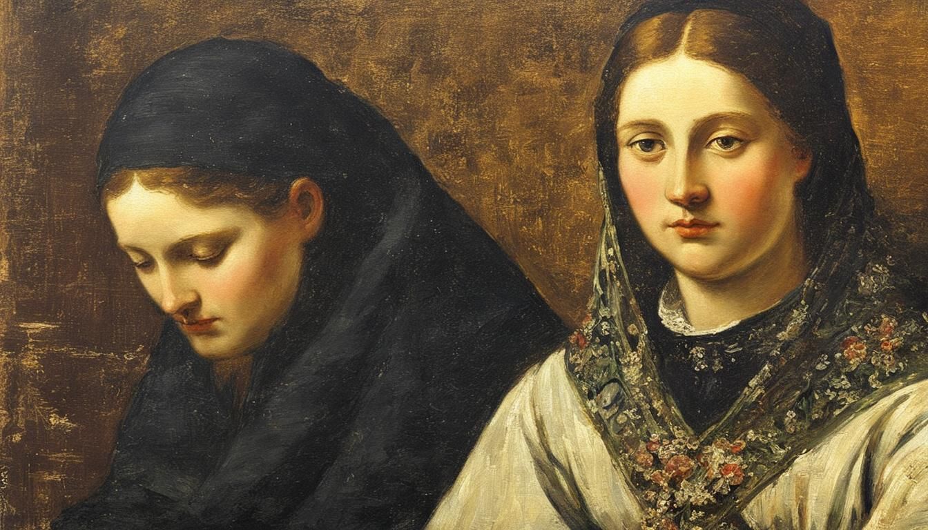 Woman in Traditional Oil Painting Style