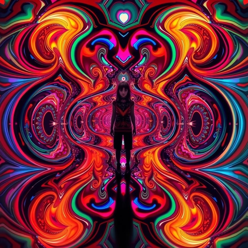 Mesmerizing Vortex of Color and Light