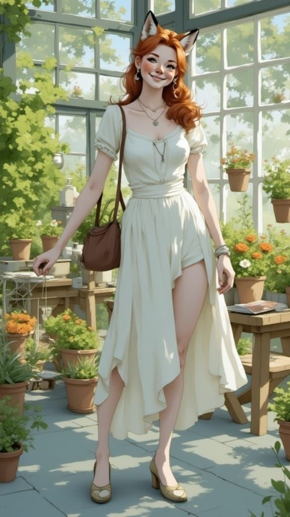 Vixen: "This green house grows ingredients for 'Fizzy Lifting Drinks'! See? Those plants in the back are floating!“