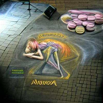 Chalk Art: Anorexia Nervosa