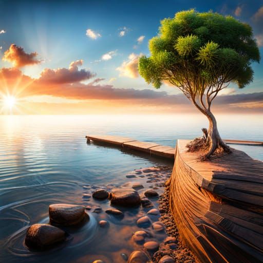 Surreal Giraffe Hybrid Enjoys Ice Cream