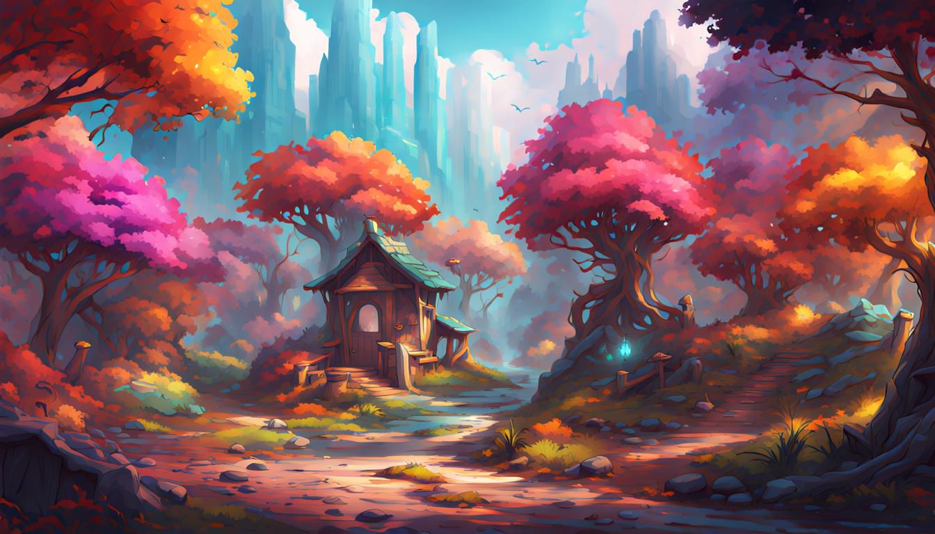 Colorful 8K Resolution Concept Art