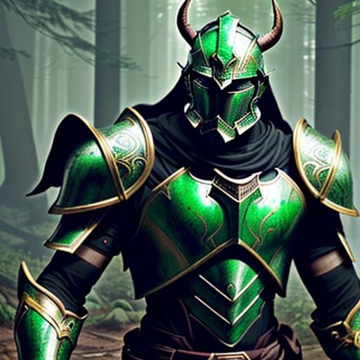 Spartan Warrior in Majestic SCARAB Armor, Emerald Forest