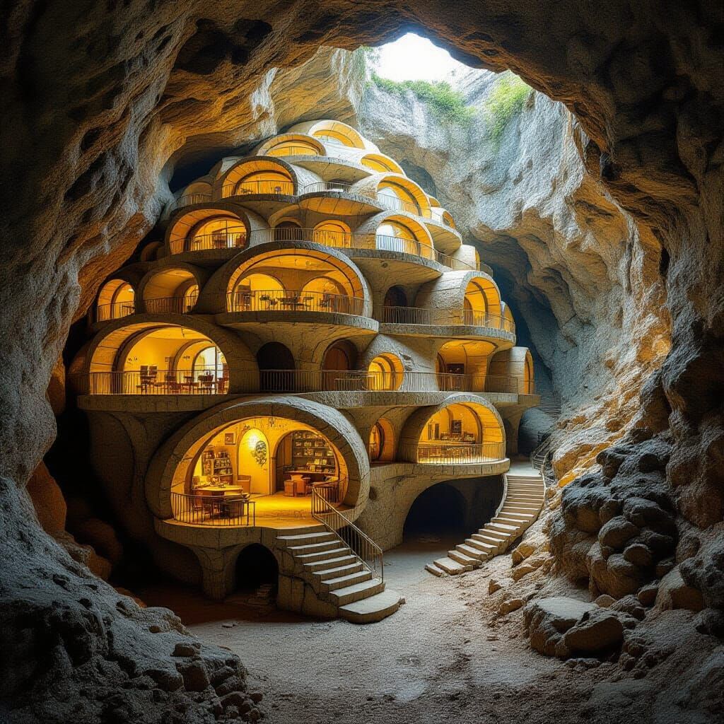 Underground Beehive City: A Visual Masterpiece