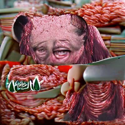AI Interpretation of Misery Meat