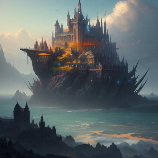 Headless Kingfisher: Detailed Matte Painting