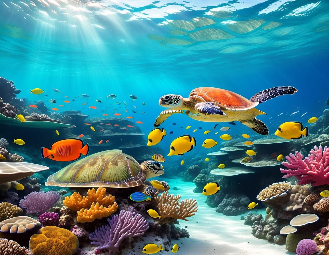 Underwater Paradise: Coral Reef and Tropical Fish