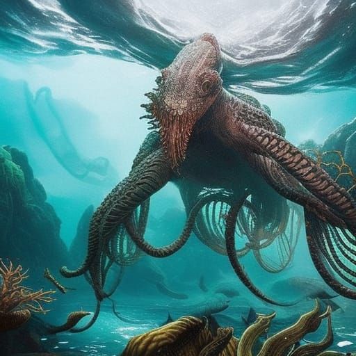 Spectacular Underwater Portrait of the Kraken