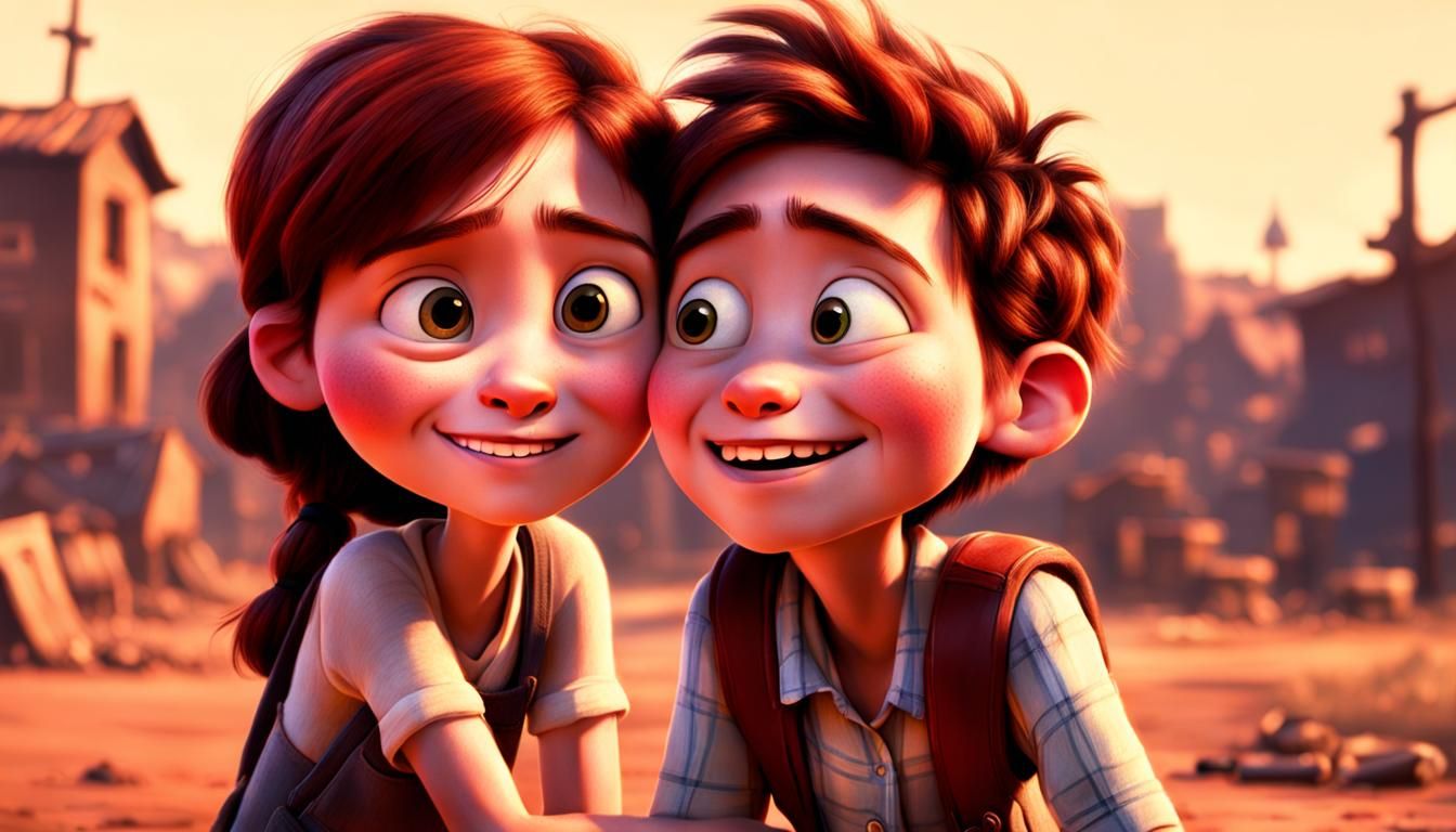 Poor boy give love to a blind girl