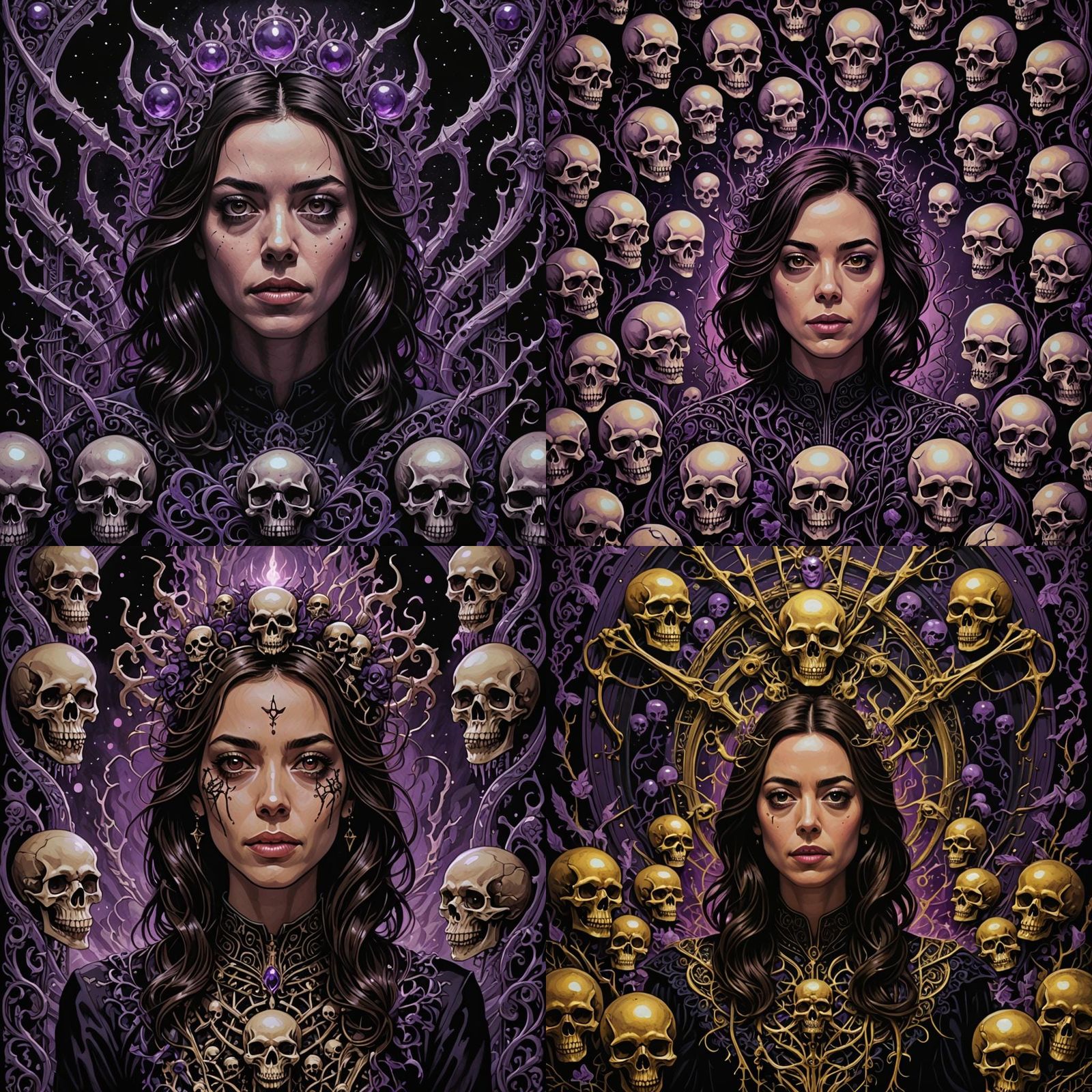 Aubrey Plaza, serial killer The Black Widow showing malice, ...