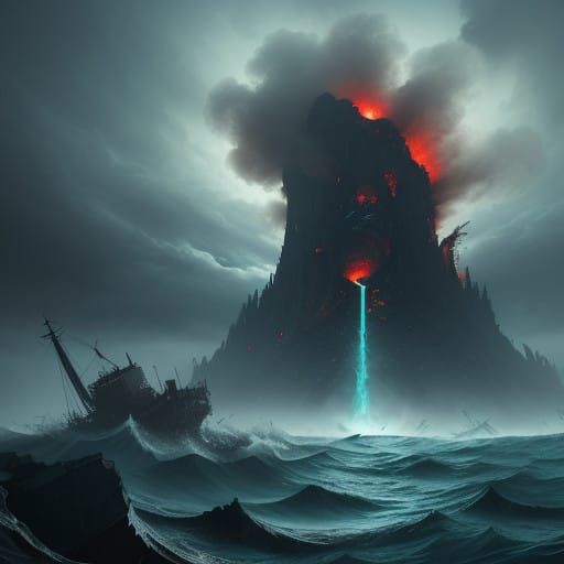 Epic Submarine Battle with Fiery Fury and Earthquake Chaos