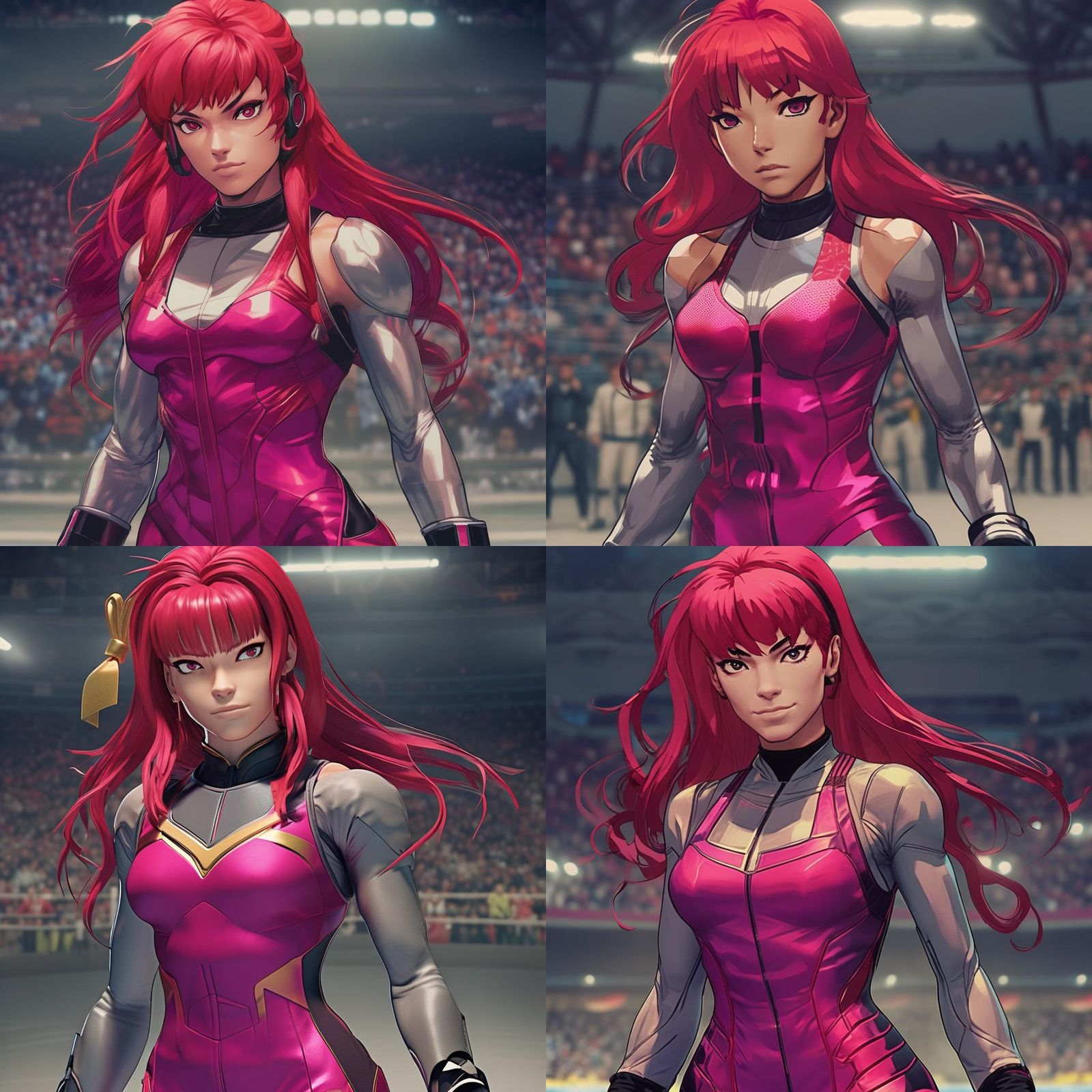 Wrestler Enters Arena in Cel-Shaded Style