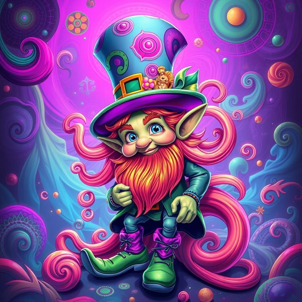 Acid trip leprechaun