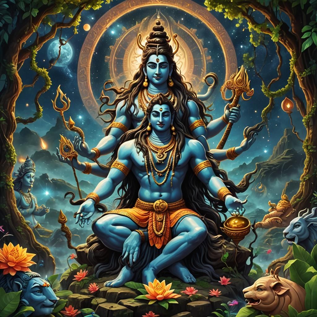 Lord Shiva Responds to Prayers in Cartoon 3D