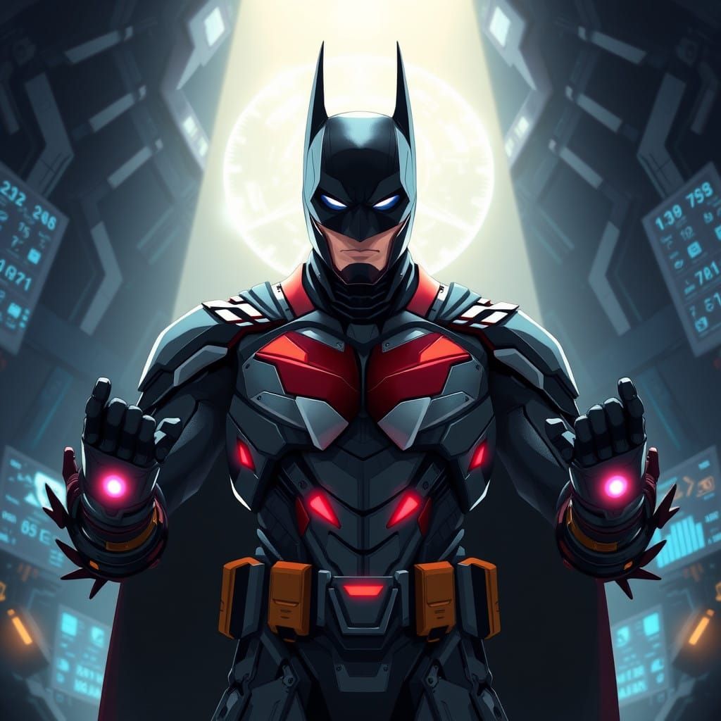 Tony Stark's Futuristic Batsuit in Alternate Universe