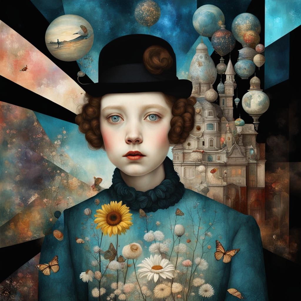 Surreal Digital Painting in Pastel Colors