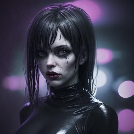 Scary Figure Alone in the Dark