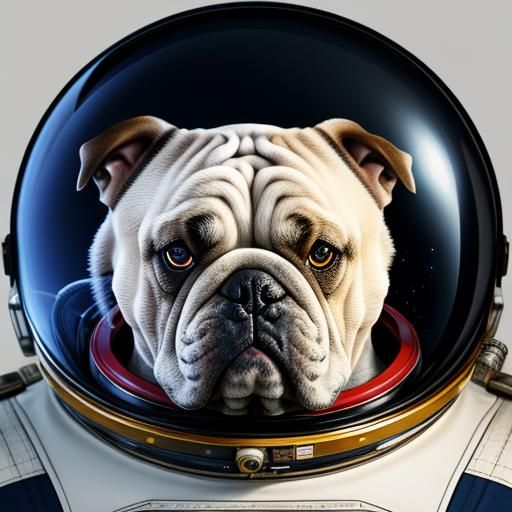 bulldog astronaut