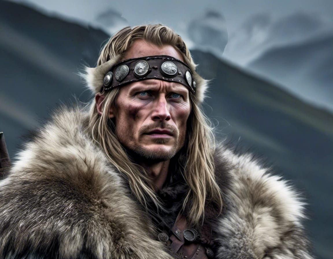 viking with headband