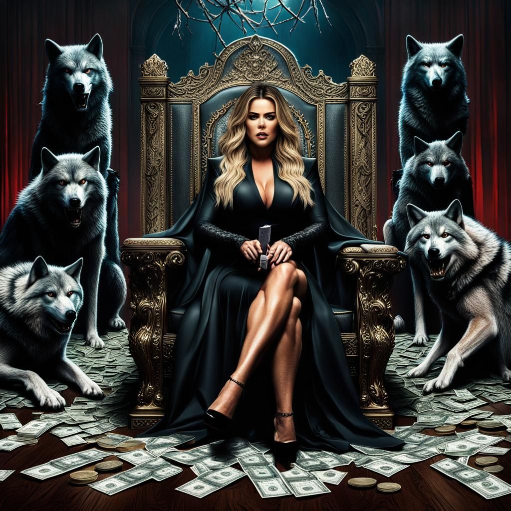 Khloe Kardashian as Jason Voorhees on Throne