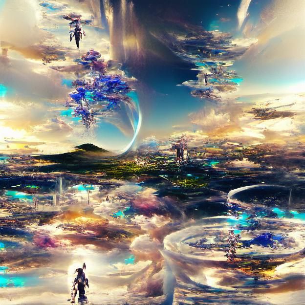 Elysian Fields: An AI-Generated Paradise