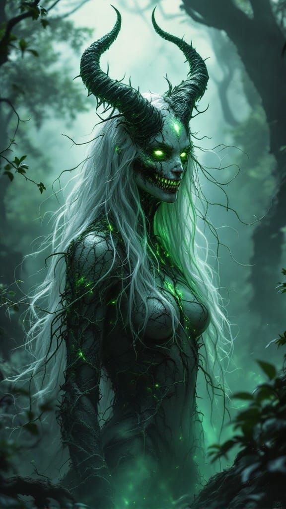 Corrupted Forest Guardian: A Dark, Malevolent Entity