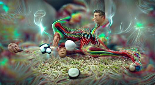 Surreal Soccer Star's Psychedelic Trip in 8K