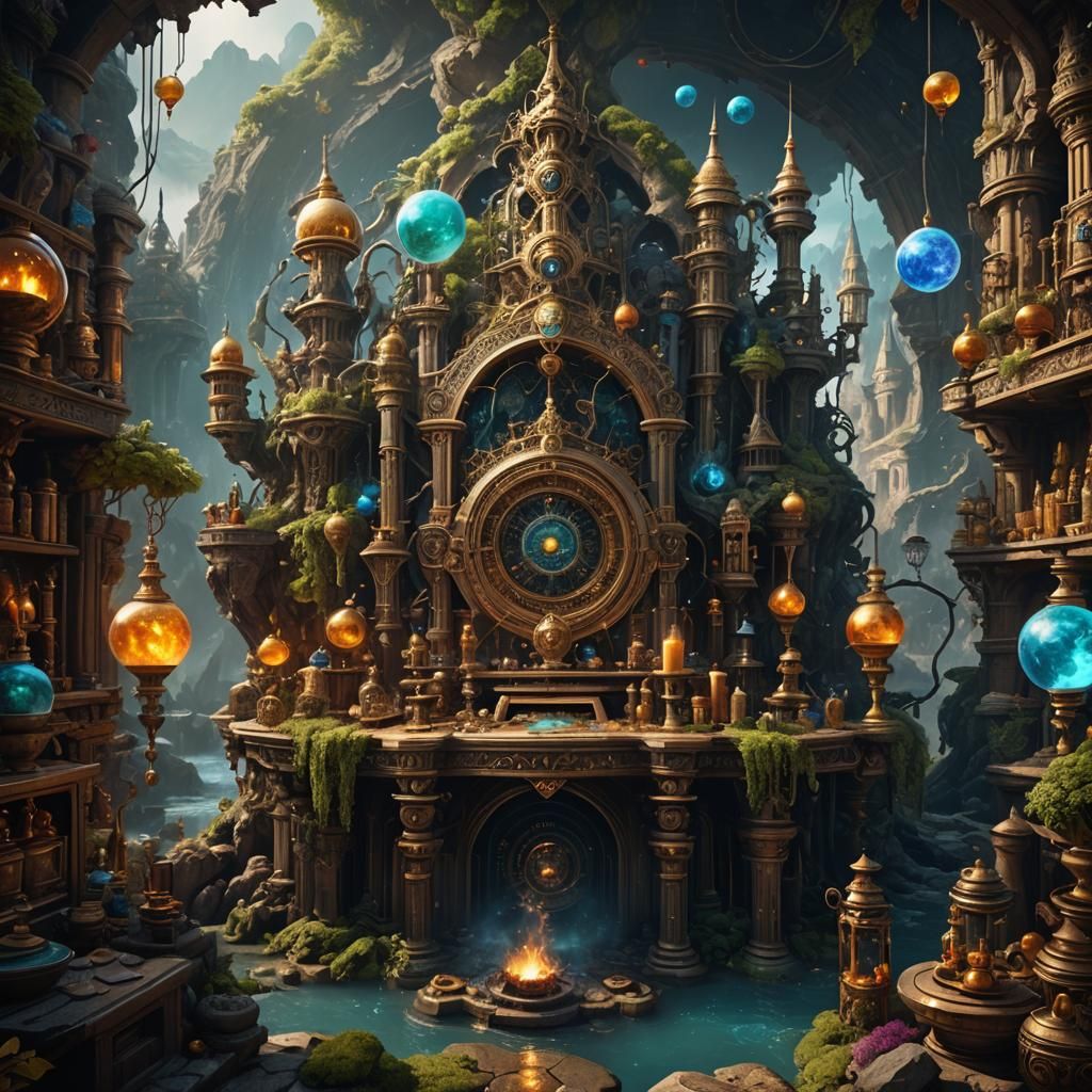 Detailed Matte Painting of the Universal Mind