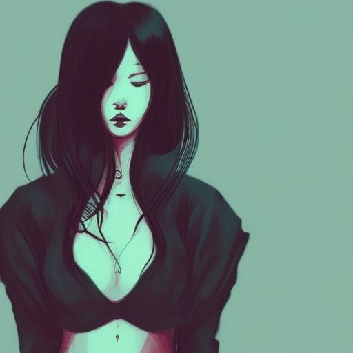 Sinister Yakuza Boss in the Style of Käthe Kollwitz