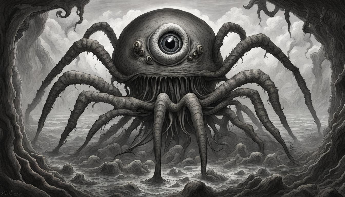 Horror Spider Kraken Mushroom Fort God Eye Mandala