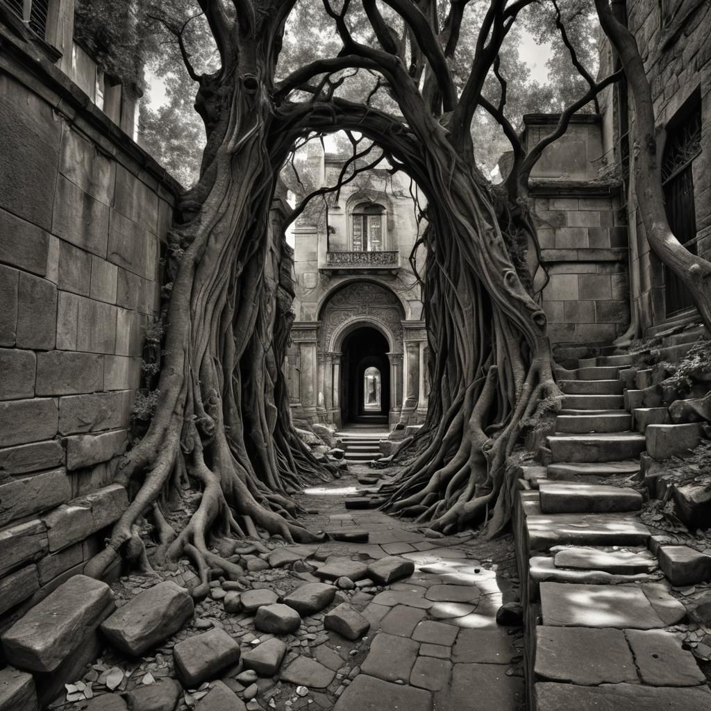 Hyperrealistic Image of Longing and Lost Identity