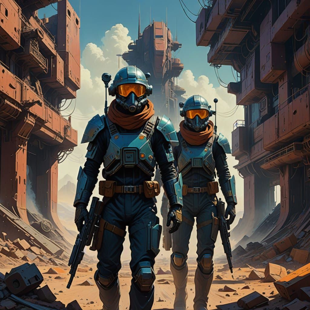 Heavily Fortified Space Port Guards Vulnerable Spice Refiner...