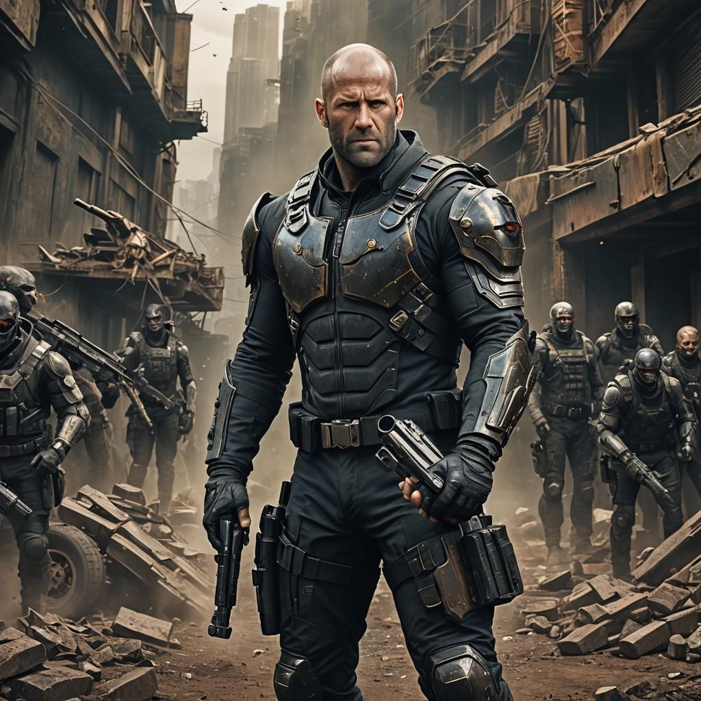 Jason Statham as Slade Wilson: Fantasy Concept Art