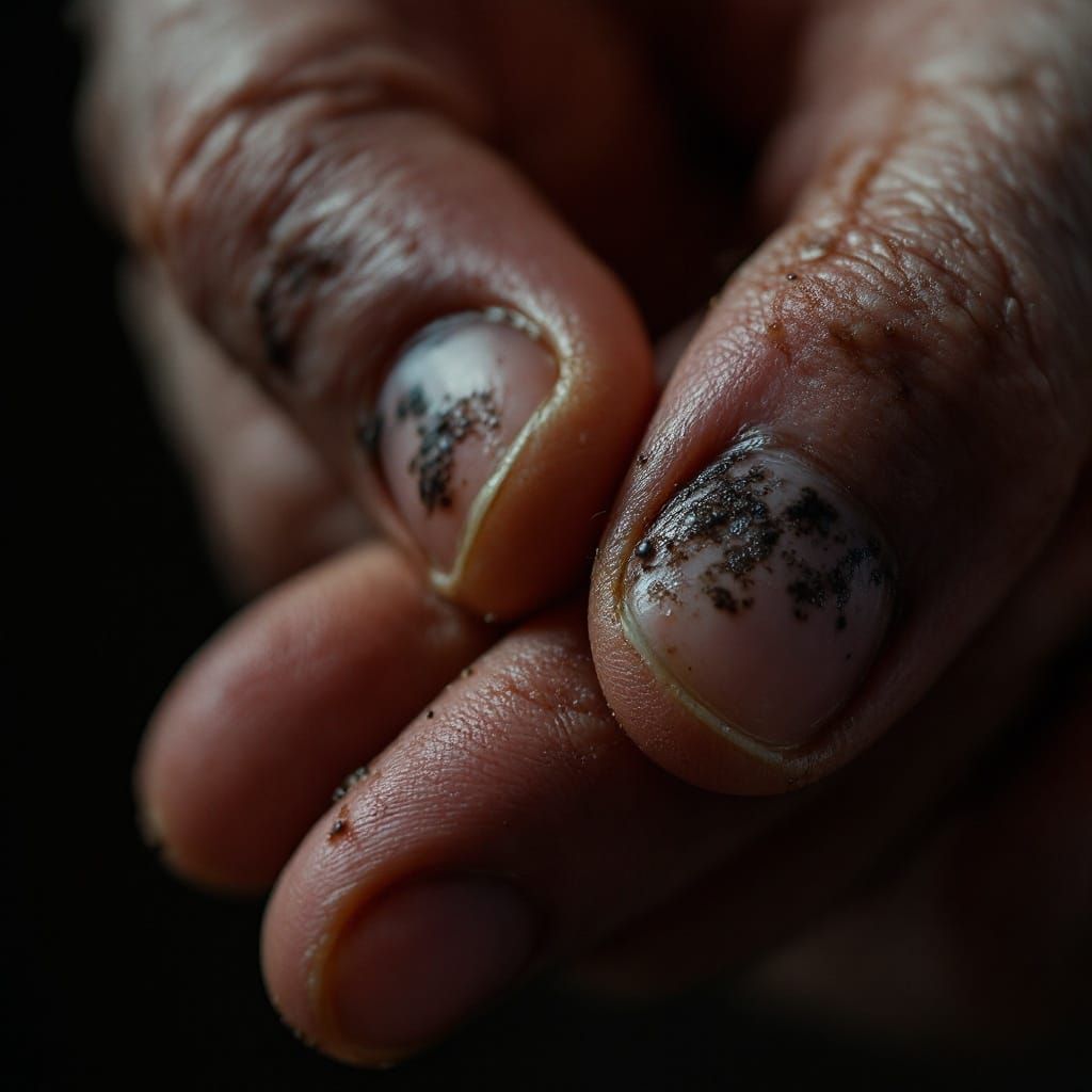 Worn Hands in Dramatic Macro Photography