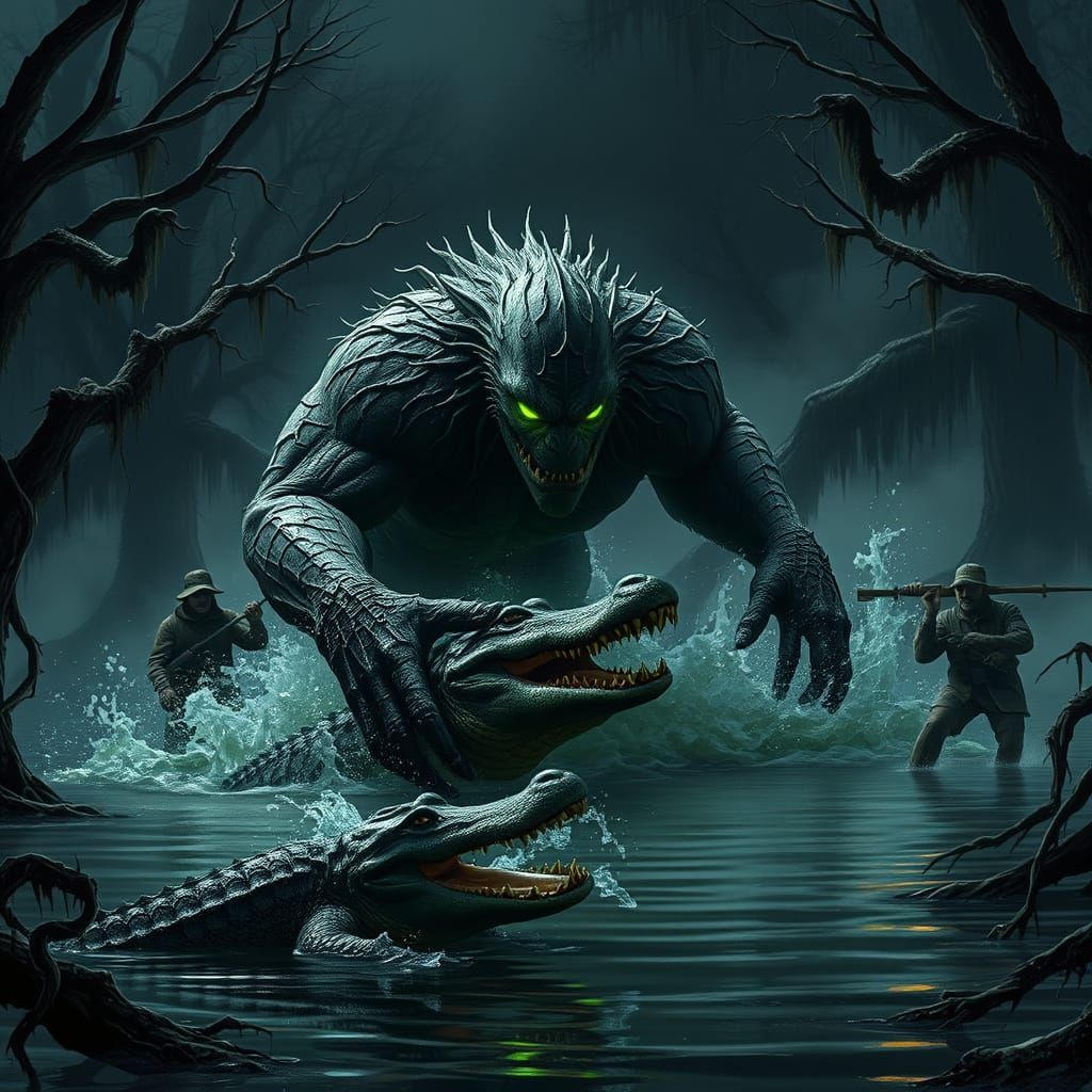 Swamp Thing Erupts from Dark Waters in 8K