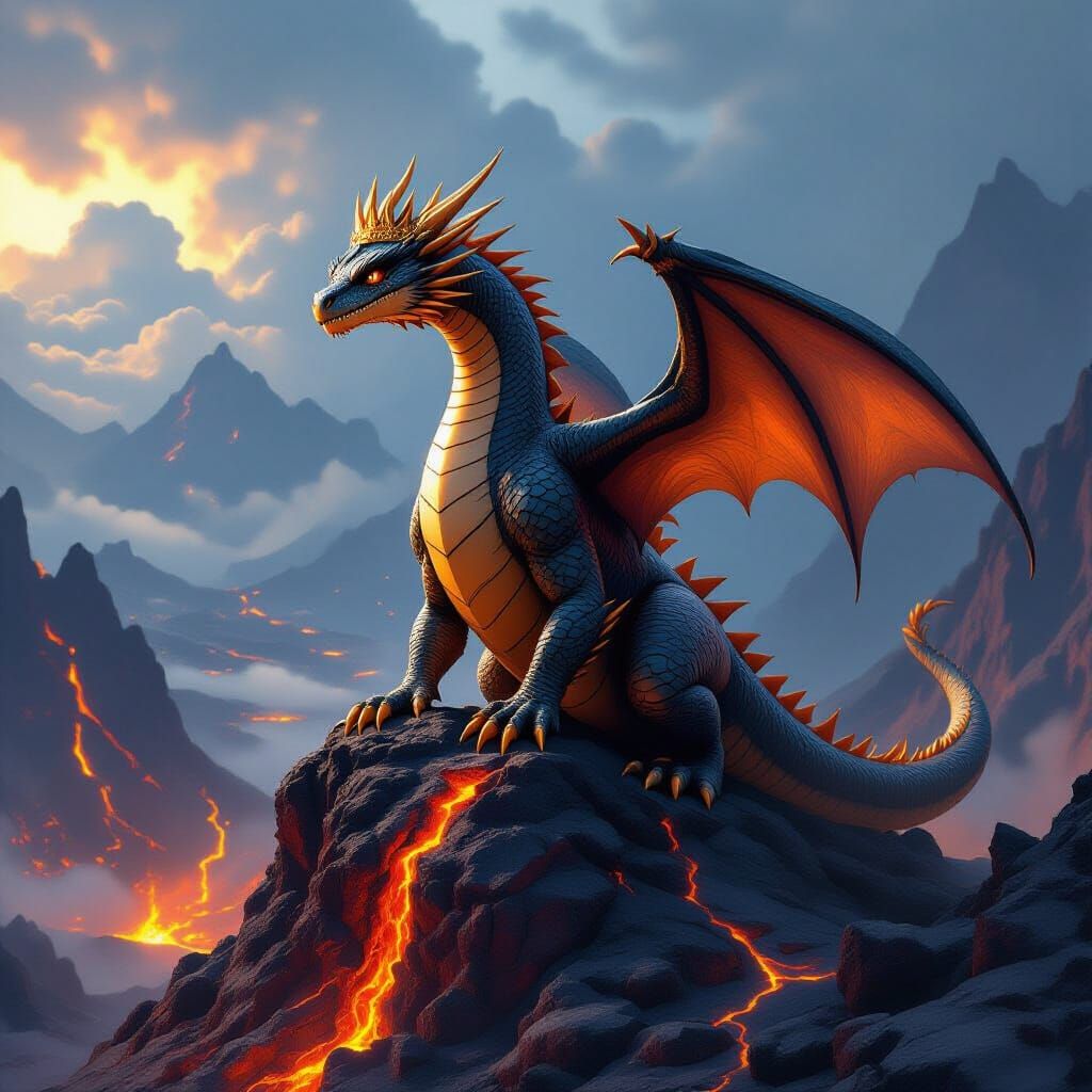 Majestic Charizard Crowned King of Fiery Kingdom